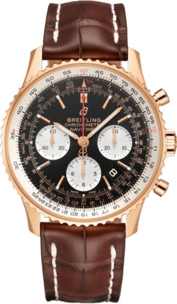 Best Breitling Navitimer 1 B01 Chronograph 43 Red Gold RB0121211B1P2 Replica Watch